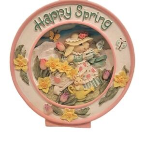 Vintage Avon Mrs Rose Hare Musical Scene Easter Parade Spring Figurine 4.75"